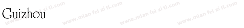 Guizhou University o字体转换